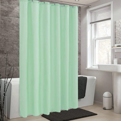 Fabric Shower Curtain Liner, Waterproof Hotel Quality, Bathroom Curtains Rust Resistant Grommets, 72 x 72 Machine Washable (Black) - Colors B