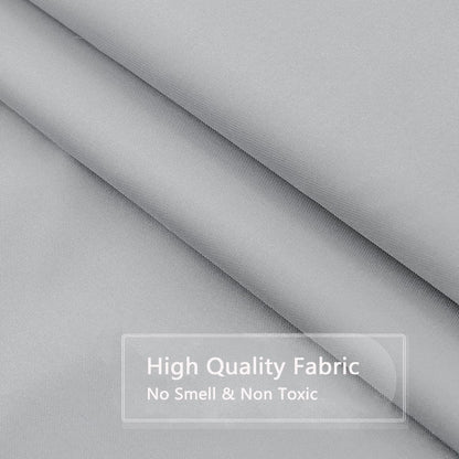 Fabric Shower Curtain Liner, Waterproof Hotel Quality, Bathroom Curtains Rust Resistant Grommets, 72 x 72 Machine Washable (Black) - Colors B