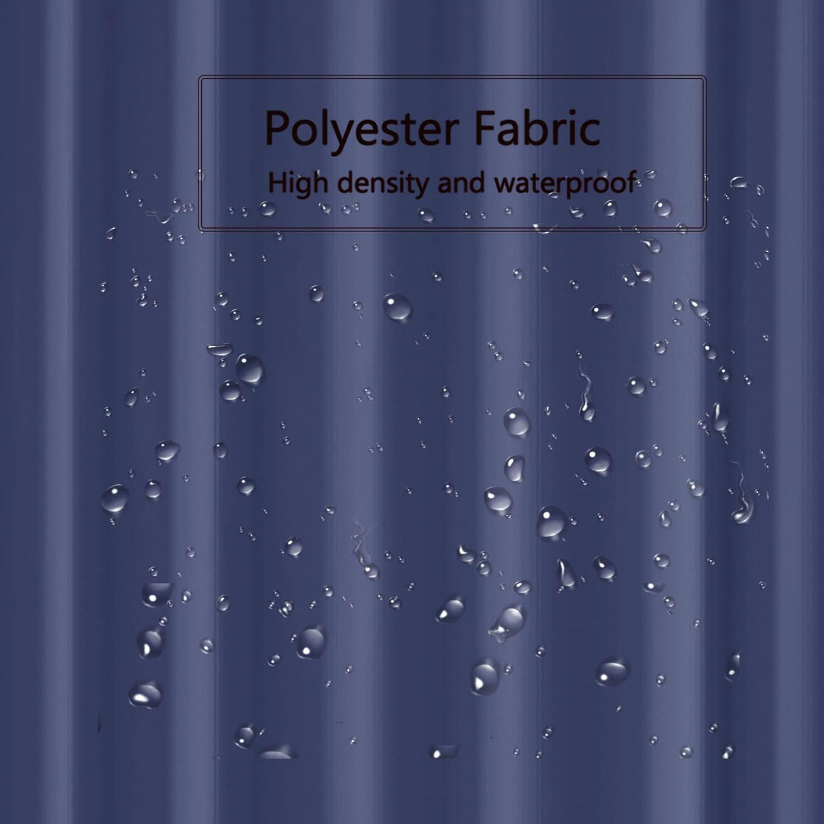 Fabric Shower Curtain Liner, Waterproof Hotel Quality, Bathroom Curtains Rust Resistant Grommets, 72 x 72 Machine Washable (Black) - Colors B