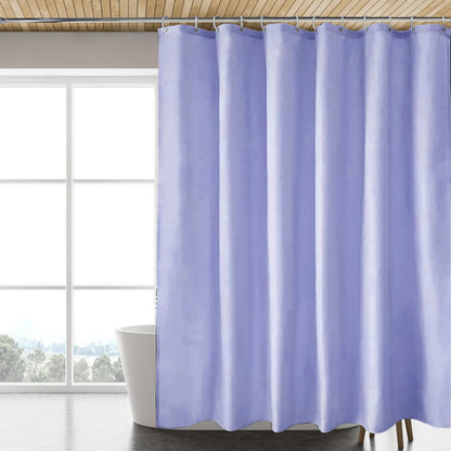 Fabric Shower Curtain Liner, Waterproof Hotel Quality, Bathroom Curtains Rust Resistant Grommets, 72 x 72 Machine Washable (Black) - Colors B