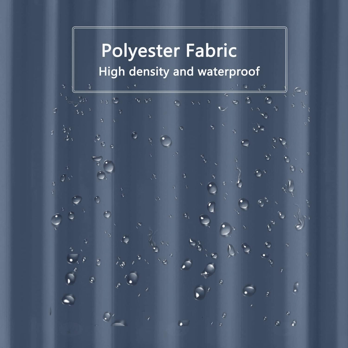 Fabric Shower Curtain Liner, Waterproof Hotel Quality, Bathroom Curtains Rust Resistant Grommets, 72 x 72 Machine Washable (Black) - Colors B