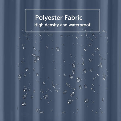 Fabric Shower Curtain Liner, Waterproof Hotel Quality, Bathroom Curtains Rust Resistant Grommets, 72 x 72 Machine Washable (Black) - Colors B