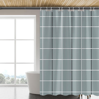 Fabric Shower Curtain Liner, Waterproof Hotel Quality, Bathroom Curtains Rust Resistant Grommets, 72 x 72 Machine Washable (Black) - Colors B