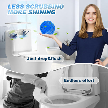 KIISIISO Toilet Bowl Cleaner Tablets,30 Pack, Auto Cleaning, Long-Lasting
