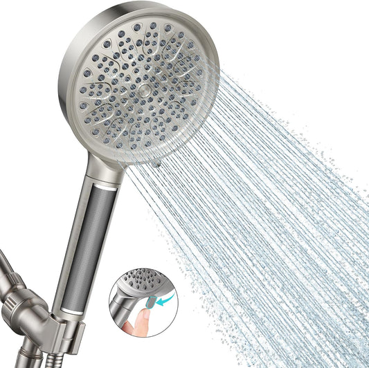 Filtered Shower Head with Handheld, Water Softener for Hard Water