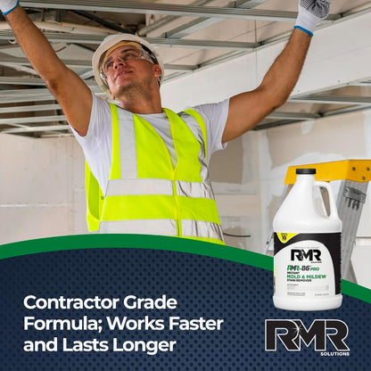RMR-86 Pro Contractor Grade Mold Stain & Mildew Stain Remover Cleaning Solution, Professional Quality Formula, 1 Gallon