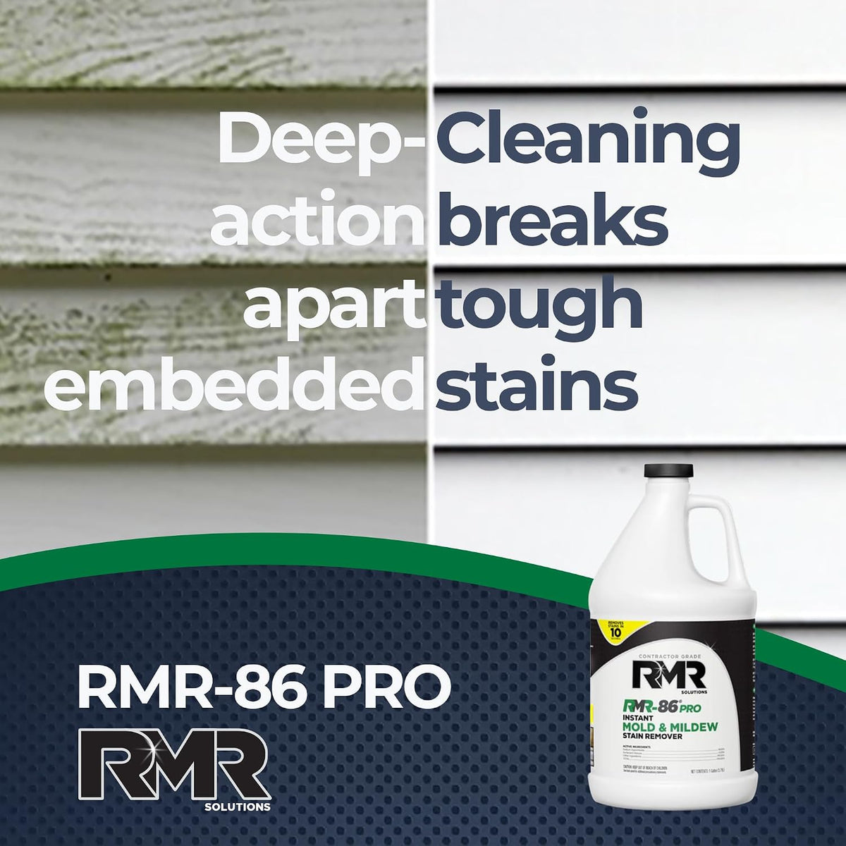 RMR-86 Pro Contractor Grade Mold Stain & Mildew Stain Remover Cleaning Solution, Professional Quality Formula, 1 Gallon