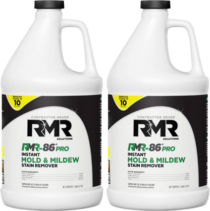 RMR-86 Pro Contractor Grade Mold Stain & Mildew Stain Remover Cleaning Solution, Professional Quality Formula, 1 Gallon