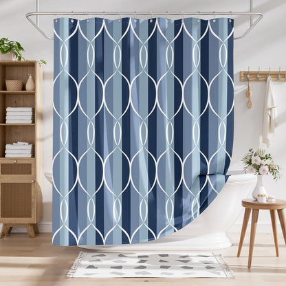 Shower Curtain, Cloth Ombre Black Shower Curtain Set with 12 Hooks, Washable Fabric Black and White Shower Curtain, Rustic Farmhouse Bathroom Shower Curtain, 72x72 Inches