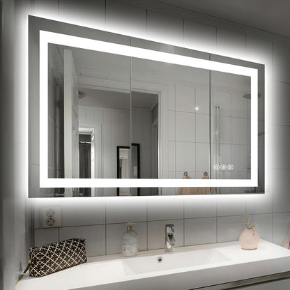 40"X32" LED Bathroom Mirror with Lights, UL Listed