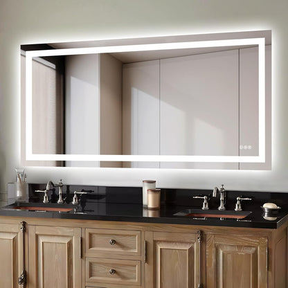 40"X32" LED Bathroom Mirror with Lights, UL Listed