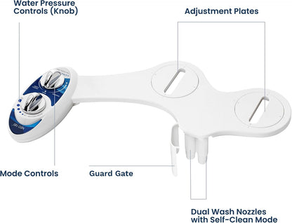 NEO 185 - Bidet Attachment for Toilet Seat, Blue