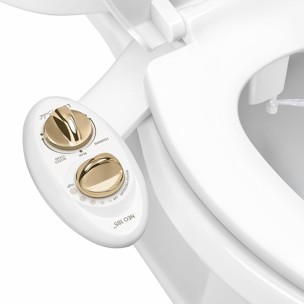 NEO 185 - Bidet Attachment for Toilet Seat, Blue