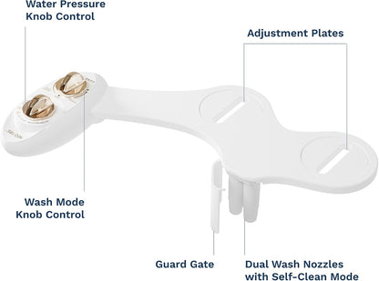 NEO 185 - Bidet Attachment for Toilet Seat, Blue
