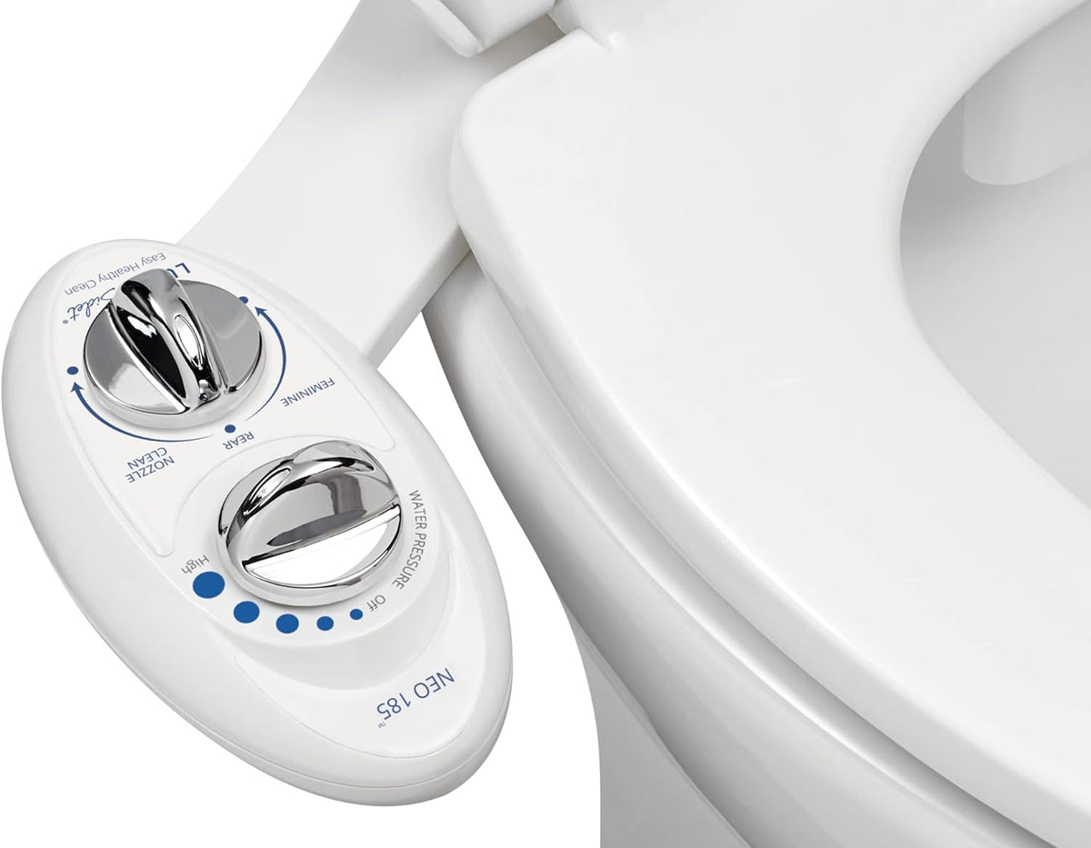 NEO 185 - Bidet Attachment for Toilet Seat, Blue