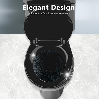 Toilet Seat Round 16.5 Inch, Quick Release & Soft Close, Anti-Slip Never Loosen, Easy Clean, White, PP Material