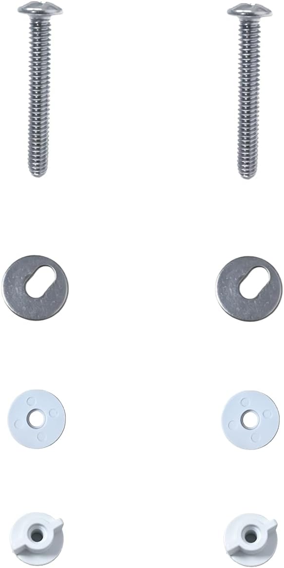 Toilet Seat Round 16.5 Inch, Quick Release & Soft Close, Anti-Slip Never Loosen, Easy Clean, White, PP Material