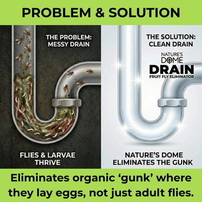 Drain Fly & Fruit Fly Gel Treatment for Sinks & Drains, 32 oz