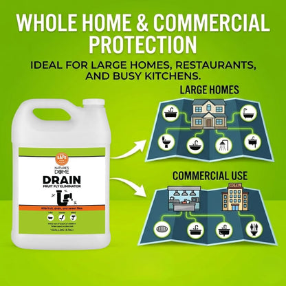 Drain Fly & Fruit Fly Gel Treatment for Sinks & Drains, 32 oz