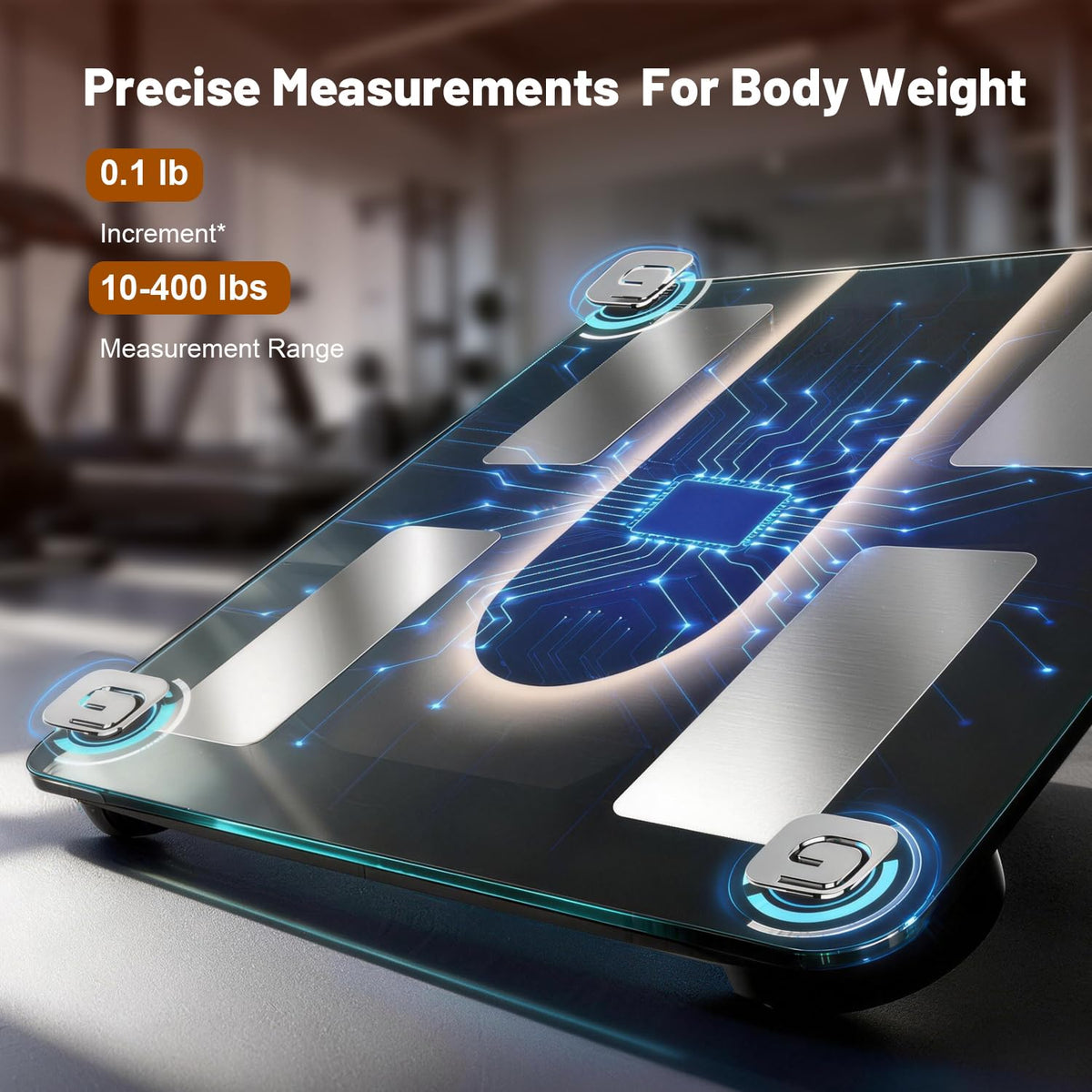 Smart Scale for Body Weight: BMI & Body Fat, 23 Metrics,5.8" Large Display