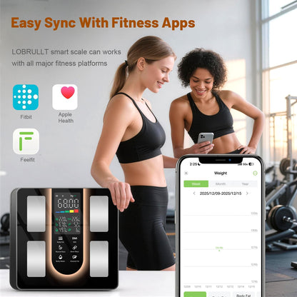 Smart Scale for Body Weight: BMI & Body Fat, 23 Metrics,5.8" Large Display