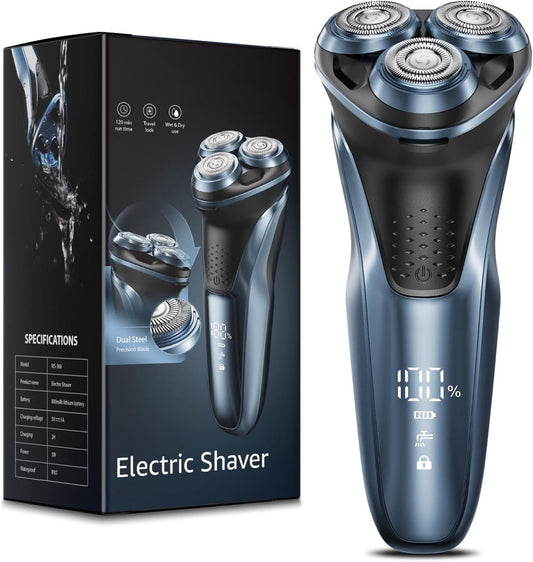 5D Electric Razor for Men: IPX7 Waterproof Wet or Dry