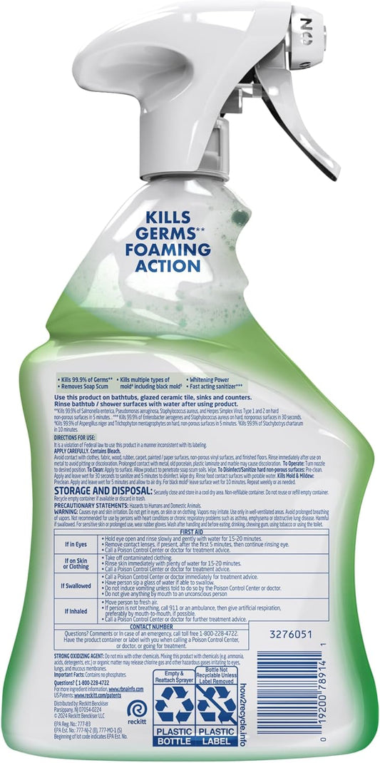 Multi-Purpose Cleaner Sanitizing and Disinfecting Spray with Bleach, All Purpose Cleaning Spray for Bathrooms and Kitchens, 32oz