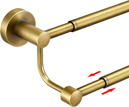 Double Towel Bar Towel Rack for Bathroom Wall Mounted Brushed Nickel