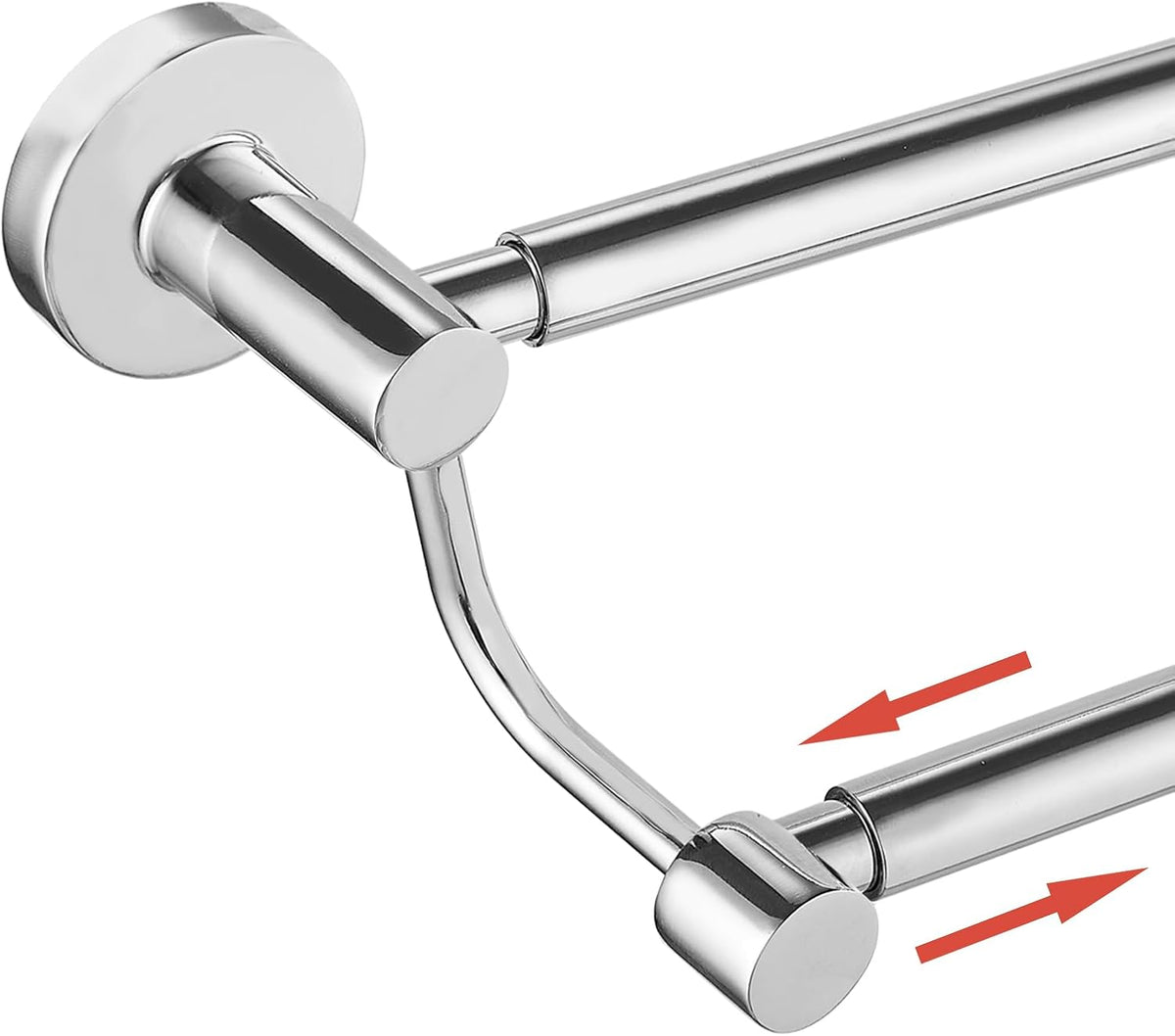 Double Towel Bar Towel Rack for Bathroom Wall Mounted Brushed Nickel