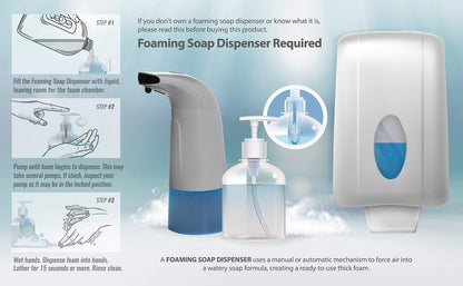 Foaming Antibacterial Hand Soap: Mandarin Orange Scented Instant Foam Hand Wash Refill 1 Gallon (128 oz) Bulk Jug. Made In The USA