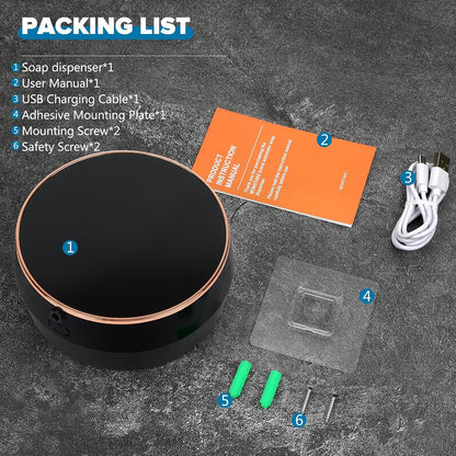 Automatic Soap Dispenser, Touchless Rechargeable Wall Mount