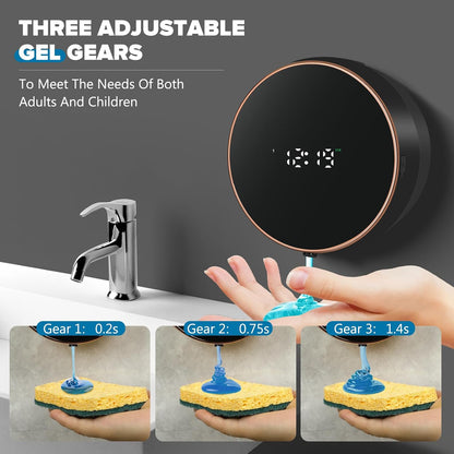 Automatic Soap Dispenser, Touchless Rechargeable Wall Mount