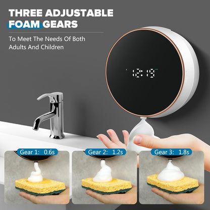 Automatic Soap Dispenser, Touchless Rechargeable Wall Mount