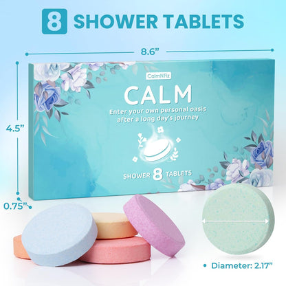 Shower Steamers Aromatherapy Self Care Gifts 8 Pack Set, Green | Birthday Gifts for Women, Mom, Wife, Friend, Teacher, Shower Bombs Essential Oil Tablets 8 Fragrances, Self-Care Relaxation