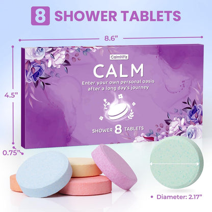 Shower Steamers Aromatherapy Self Care Gifts 8 Pack Set, Green | Birthday Gifts for Women, Mom, Wife, Friend, Teacher, Shower Bombs Essential Oil Tablets 8 Fragrances, Self-Care Relaxation