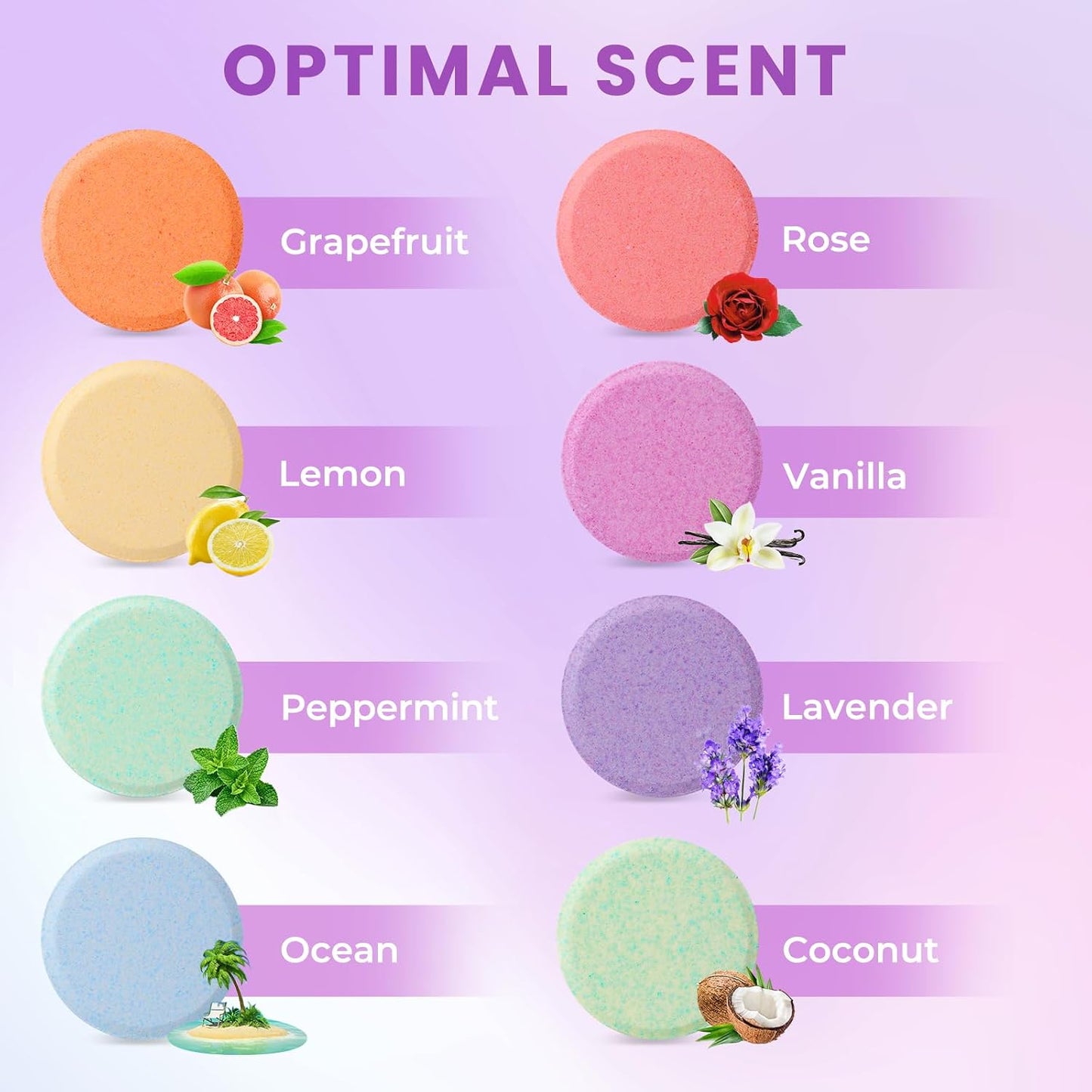 Shower Steamers Aromatherapy Self Care Gifts 8 Pack Set, Green | Birthday Gifts for Women, Mom, Wife, Friend, Teacher, Shower Bombs Essential Oil Tablets 8 Fragrances, Self-Care Relaxation