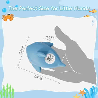 Baby Bath Thermometer, Swan Digital Infant Bathtub Thermometer, White | Reliable Temperature Readings, Easy to Read Screen, Waterproof, Instant Digital Room Temperature, Safe Floats in Water Toy