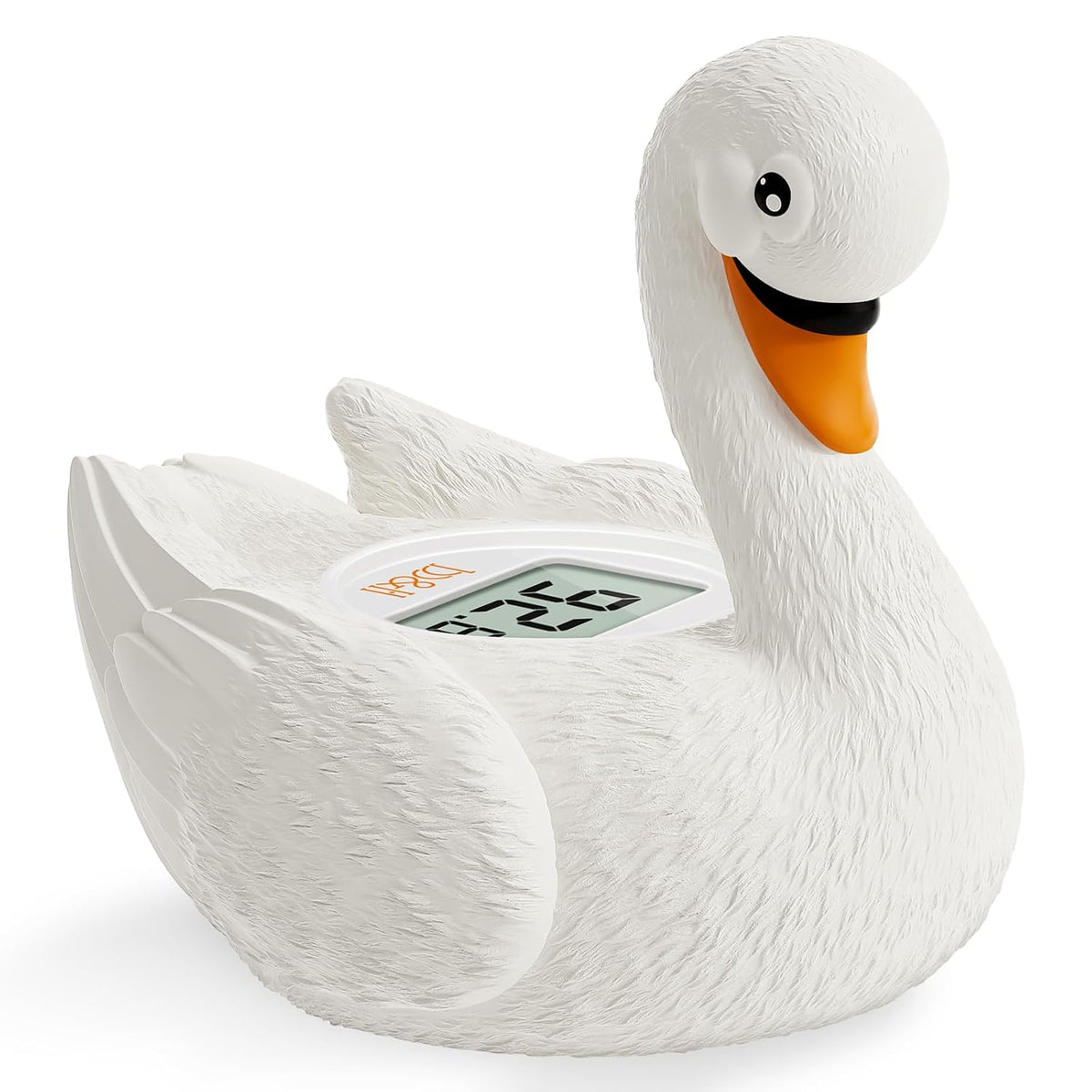 Baby Bath Thermometer, Swan Digital Infant Bathtub Thermometer, White | Reliable Temperature Readings, Easy to Read Screen, Waterproof, Instant Digital Room Temperature, Safe Floats in Water Toy