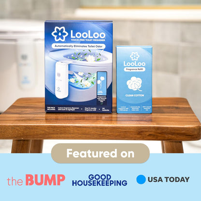 LooLoo Automatic Toilet Air Freshener Starter Kit, Citrus Fresh