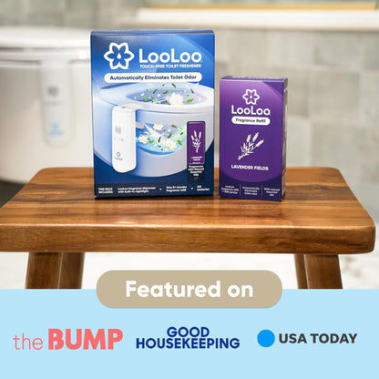 LooLoo Automatic Toilet Air Freshener Starter Kit, Citrus Fresh