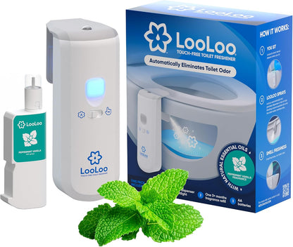 LooLoo Automatic Toilet Air Freshener Starter Kit, Citrus Fresh