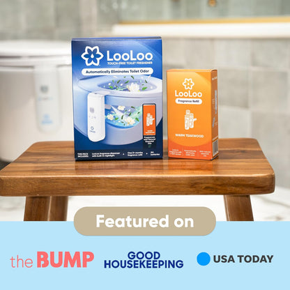 LooLoo Automatic Toilet Air Freshener Starter Kit, Citrus Fresh