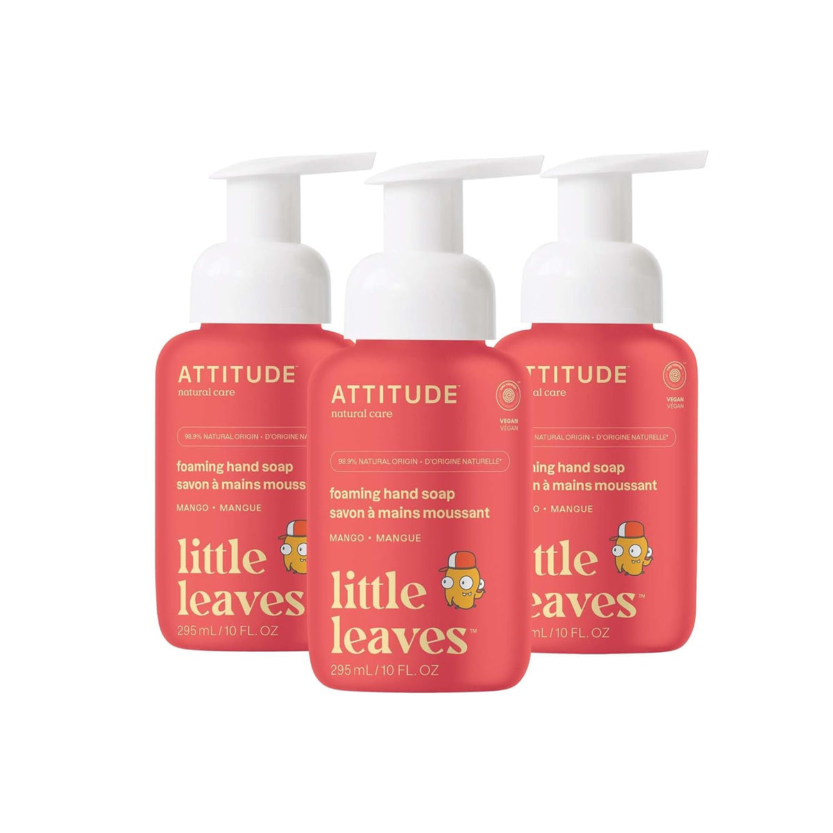 Foaming Hand Soap for Kids, EWG Verified, Mango, 10 oz (Pack of 3)
