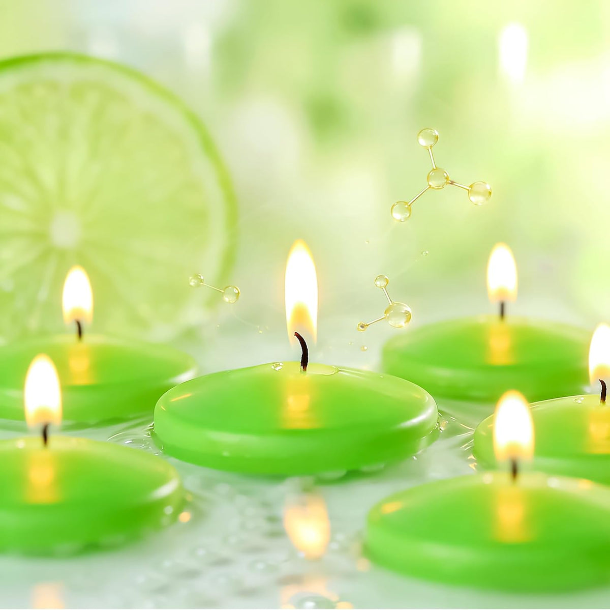 3 Inch Vanilla Sugar Scented Floating Candles,36 Pack White Floating Disc Candles, 8-10 Hour Long Burning for Wedding Centerpieces, Home Spa, Holiday Party & Pool Decor,Outdoor Dinners