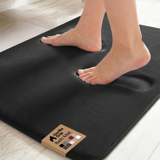 ® Memory Foam Bath Rug for Bathroom, 24x17 Gray