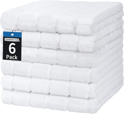 Microfiber Hand Bath Towels, 25''*15'' Grey Bathroom Hand Towels, All-Purpose Quick Dry Lint Free Soft Absorbent Checkered Washcloth Fingertip Towels Bulk for Travel Gym Hotel