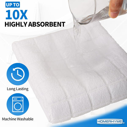 Microfiber Hand Bath Towels, 25''*15'' Grey Bathroom Hand Towels, All-Purpose Quick Dry Lint Free Soft Absorbent Checkered Washcloth Fingertip Towels Bulk for Travel Gym Hotel