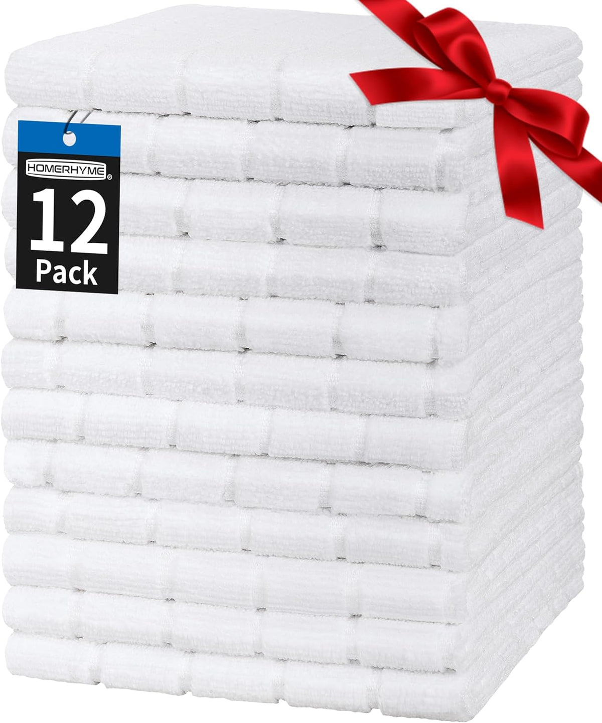 Microfiber Hand Bath Towels, 25''*15'' Grey Bathroom Hand Towels, All-Purpose Quick Dry Lint Free Soft Absorbent Checkered Washcloth Fingertip Towels Bulk for Travel Gym Hotel