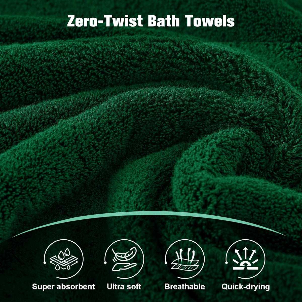 Bath Towel Set 6 PCS, Pink Luxury 100% Turkish Cotton 650GSM