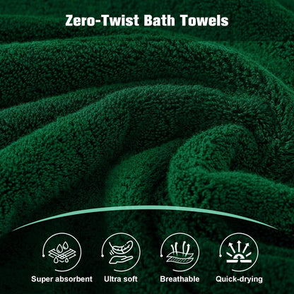 Bath Towel Set 6 PCS, Pink Luxury 100% Turkish Cotton 650GSM